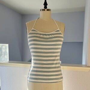 Banana Republic Striped Halter Neck Top